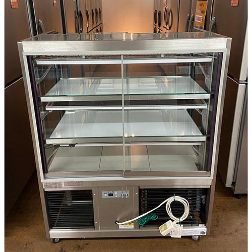 ≪zyt1423ジ≫ 大穂製作所 対面冷蔵ショーケース 後引戸/ガラス 通電