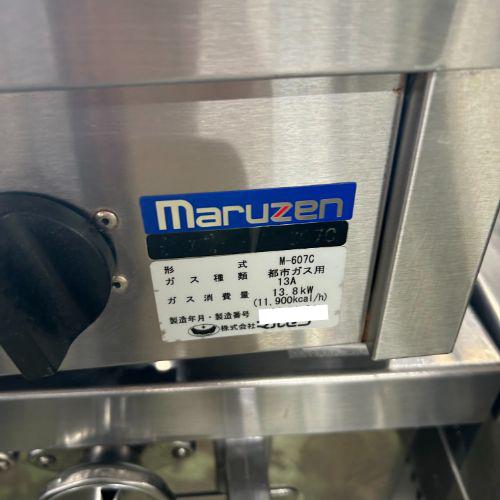 ガステーブルコンロ 飯城 マルゼン M-607C 都市ガス 業務用 中古/送料