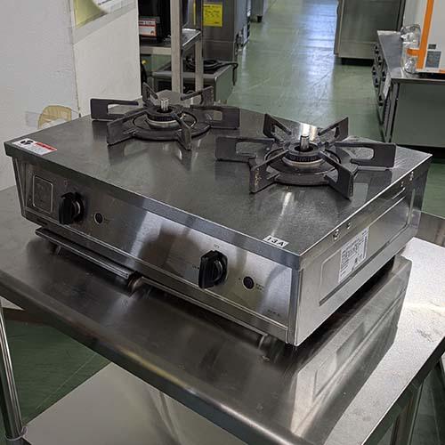 2口ガスコンロ リンナイ(Rinnai) ET21-2STSY-S 都市ガス 業務用 中古 