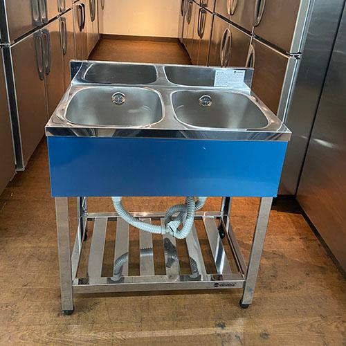 二槽シンク BGなし 東製作所(アズマ) 業務用 中古/送料無料 二槽シンク BGなし 東製作所(アズマ) 業務用 中古/送料無料