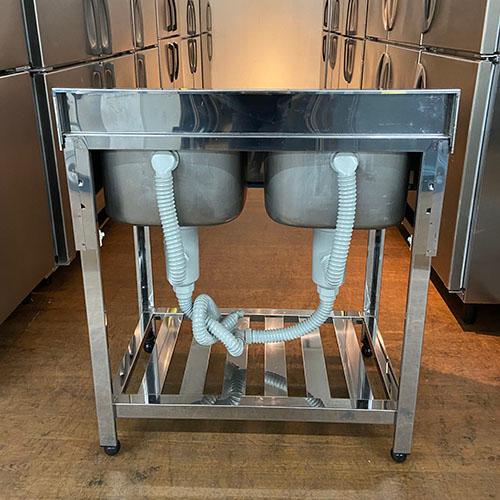 二槽シンク BGなし 東製作所(アズマ) 業務用 中古/送料無料 二槽シンク BGなし 東製作所(アズマ) 業務用 中古/送料無料
