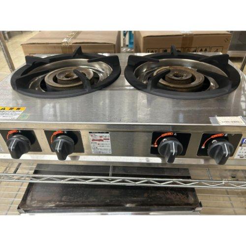 卓上ガスコンロ マルゼン M-222C プロパンガス 業務用 中古/送料別途 