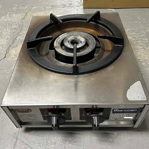 1口ガスコンロ マルゼン M-211C 都市ガス 業務用 中古/送料別途見積 