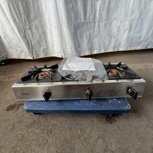 卓上ガスコンロ3口 リンナイ(Rinnai) RSB-306A 都市ガス 業務用 中古