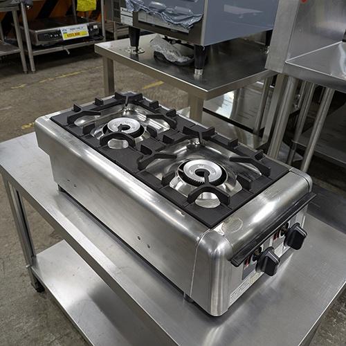 ガスコンロ マルゼン M-822DC 都市ガス 業務用 中古/送料別途見積