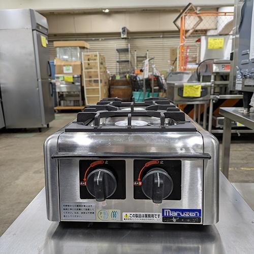 ガスコンロ マルゼン M-822DC 都市ガス 業務用 中古/送料別途見積