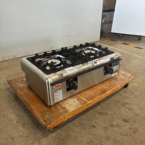 2口ガスコンロ マルゼン M-822E 都市ガス 業務用 中古/送料別途見積