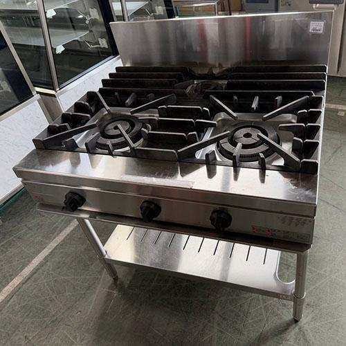 タニコー 業務用 厨房 卓上 ガスコンロ 3口コンロ 厨房機器 飲食店