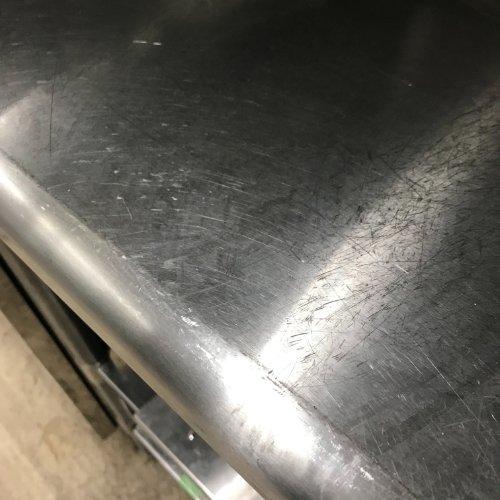 作業台 中棚付き 炊飯スライド台車付き BGなし 業務用 中古/送料別途見積の画像