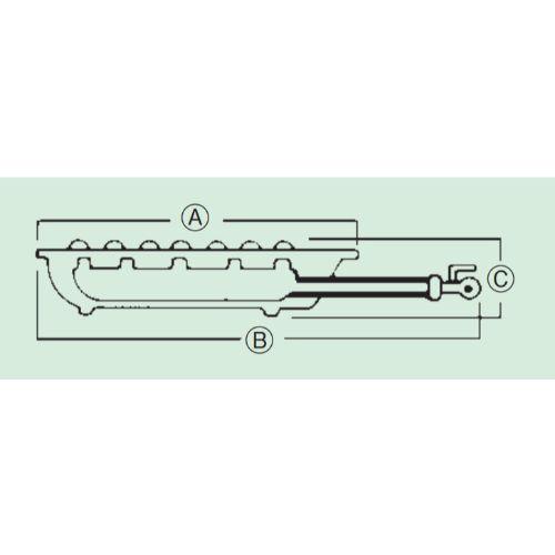 鋳物コンロ 二重バーナー サントク フラッシュガスコンロ(特立ゴトク専用)FG-4 LP /業務用/新品/送料別｜tenpos｜02