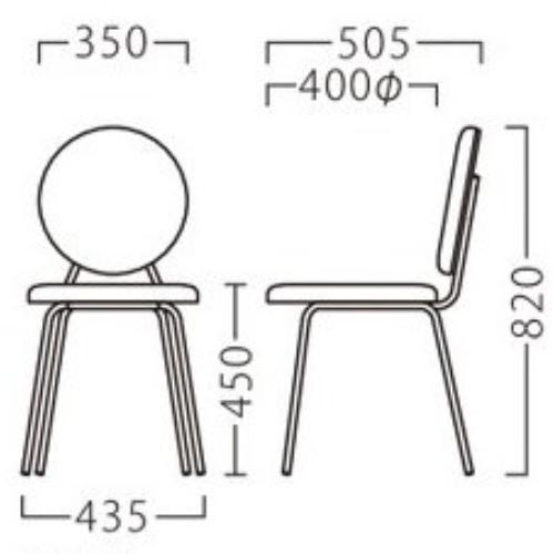 業務用椅子【プロシード】ムイムイスWH1 21911-A 幅350×奥行505×高さ820 シート高450(mm)/業務用/新品/送料無料_1