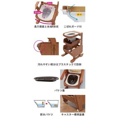 安寿 家具調トイレセレクトR コンパクト/【533-884 ソフト快適脱臭】×1組/業務用/新品/送料無料_1