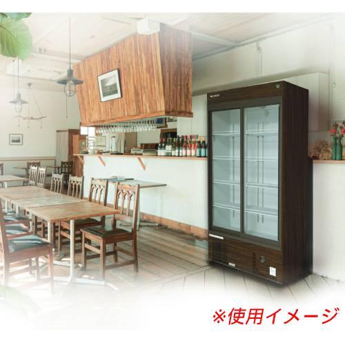業務用/新品/フクシマガリレイ/リーチインショーケース(スライドタイプ・奥行450・外装:木目) MSU-120GHMSRX /送料無料の画像