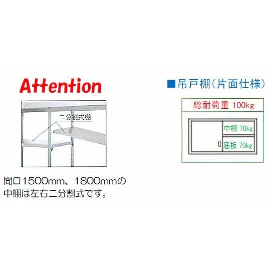 シンコー 吊戸棚 幅1800×奥行300×高さ750 (H75-18030)(送料無料)(業務用)_1