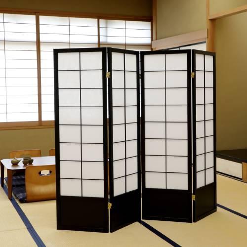 【KOEKI】和風衝立4連 JP-S150-4(BK)/新品/送料無料_1