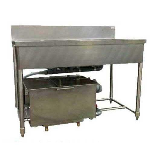 2GT-126【テンポス】グリストラップ付二槽シンク 幅1200×奥行600×高さ