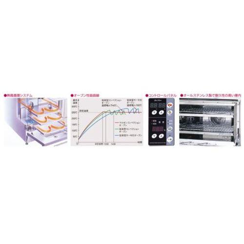 業務用/新品】【マルゼン】ガスレンジ 3口 自然対流式オーブン RGR 