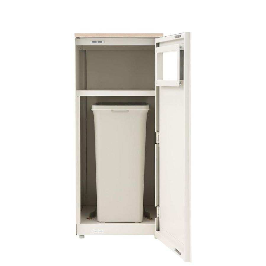 ダストボックス分別NK-4545A W 人工大理石天板 屋内 業務用 約42L ゴミ箱 リサイクルボックス 店舗 施設 会館 YW-304-ID-J 山崎産業 メーカー直送品の画像