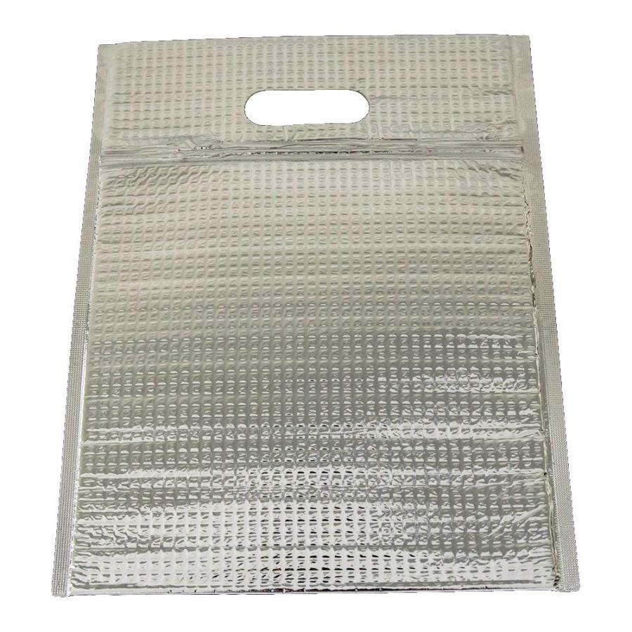 アルミ保冷バッグ ミナクールパック C3Z 平袋(持ち手穴・ジップ付) L