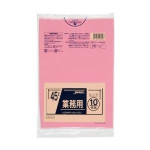 ジャパックス 業務用ポリ袋 45L ピンク 0.030mm 600枚 10枚×60冊入 CCP45