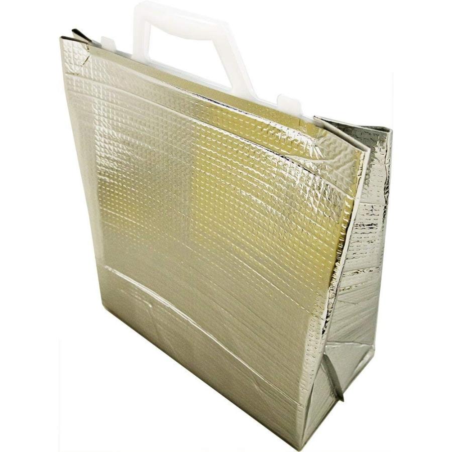 保冷袋 ミナクールパック CG14（CH14） アイス用手提げ角底袋(プラ取手付) L 90/220×325mm 100枚 酒井化学工業