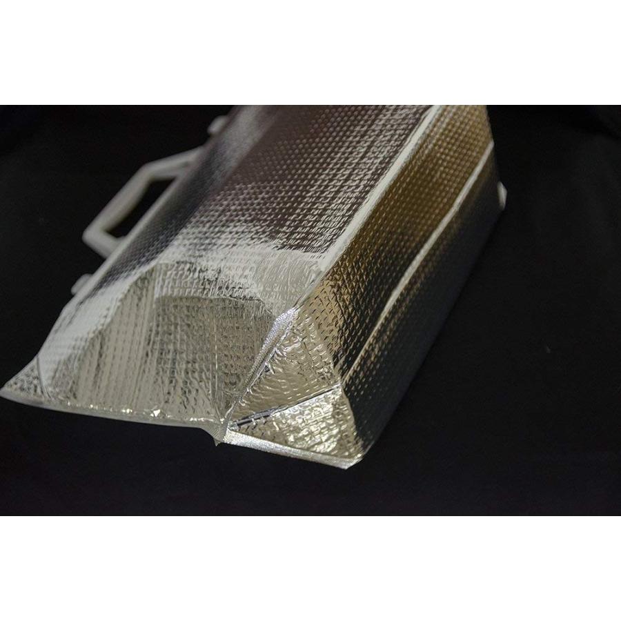 保冷袋 ミナクールパック CG15（CH15） 手提げ角底折込V袋(プラ取手付) S 230/130×210mm 100枚 酒井化学工業の画像