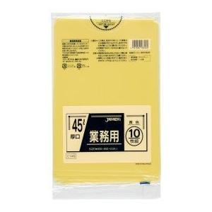 ジャパックス 業務用ポリ袋 45L 黄色 0.040mm 400枚 10枚×40冊入 CY46