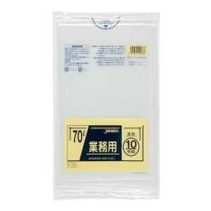 ジャパックス 業務用 ポリ袋 70L 透明  0.040mm 400枚 10枚×40冊入 P-73