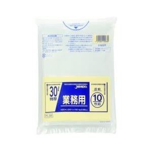 ジャパックス 業務用 最厚手 重量物対応 ポリ袋 30L 透明 0.080mm 300枚 10枚×30冊入 PL38
