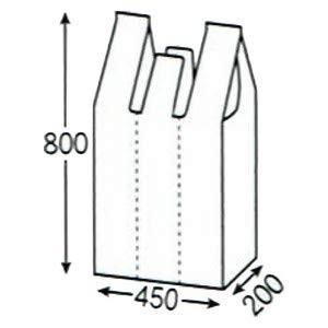 レジ袋　乳白　TA80(45Lサイズ)　50枚×16冊(800枚) 　650(450+マチ200)×800mm_1