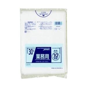 ジャパックス 業務用ポリ袋 30L 透明 0.025mm 800枚 10枚×80冊入 TM33