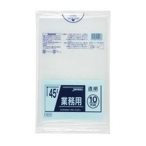 ジャパックス 業務用ポリ袋 45L 透明 0.025mm 600枚 10枚×60冊入 TM43