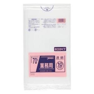 ジャパックス 業務用 ポリ袋 70L 透明 0.030mm 400枚 10枚×40冊入 TM78