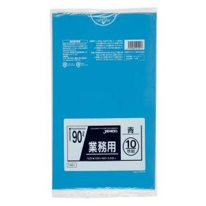 ジャパックス 業務用ポリ袋 90L 青 0.040mm 300枚 10枚×30冊入 TM91