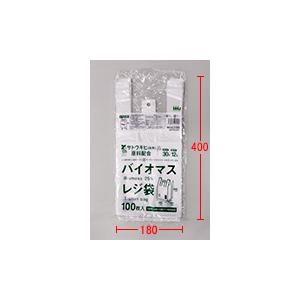 バイオマスレジ袋　半透明　TZ30 【西日本30号、東日本12号】　6000枚（100枚×60冊）