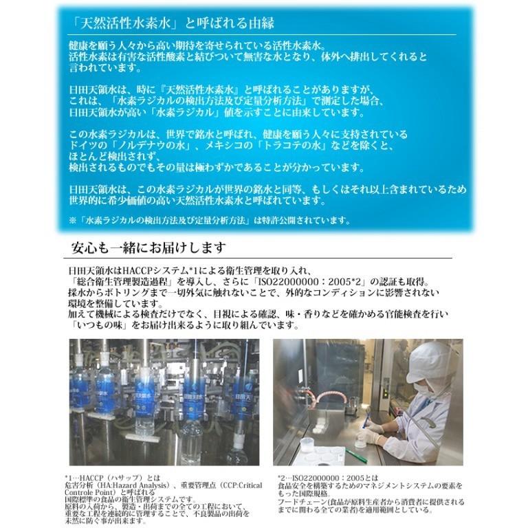 ＼全員対象★何度でも使える！100円OFFクーポン配布中／日田天領水 12L×2箱 天然の活性水素水 ミネラルウォーター 国内 天然水 12リットル×2箱 日田天領水 12l｜tenryosui-contents｜04