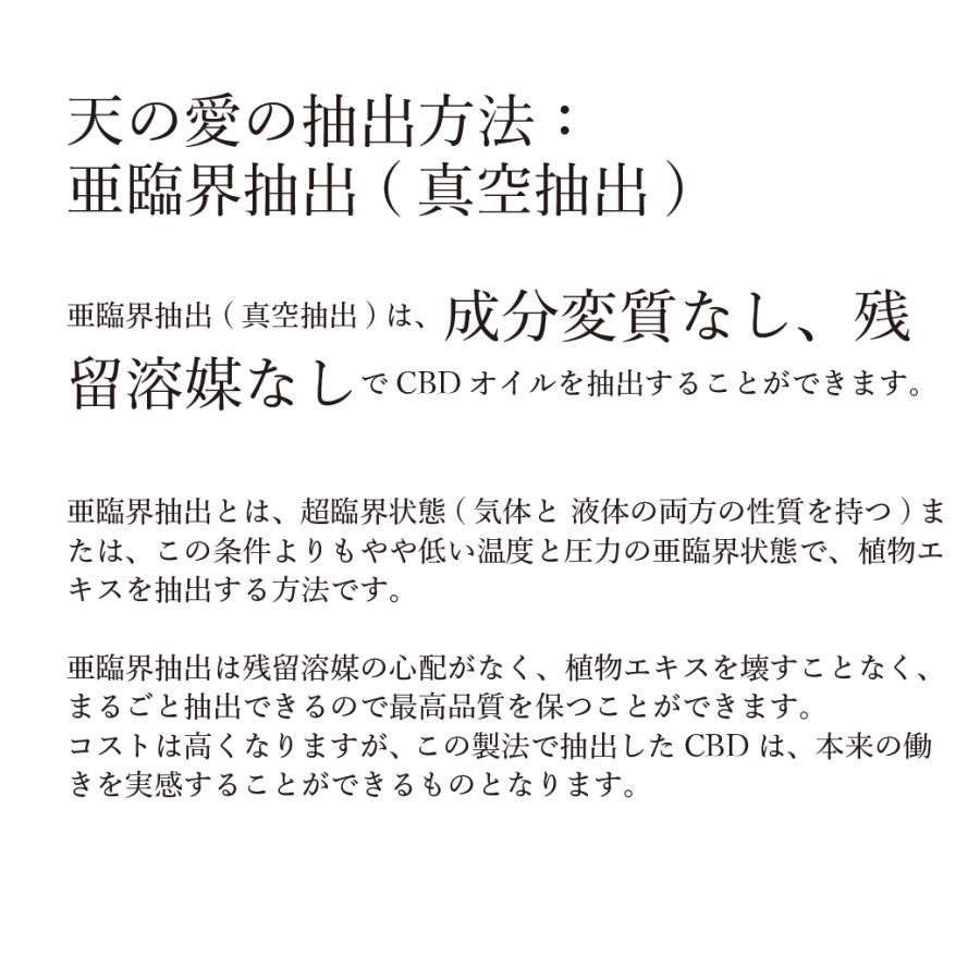 CBDオイル含有健康補助食品「天の愛（めぐみ）」　日本製品｜tensay｜10