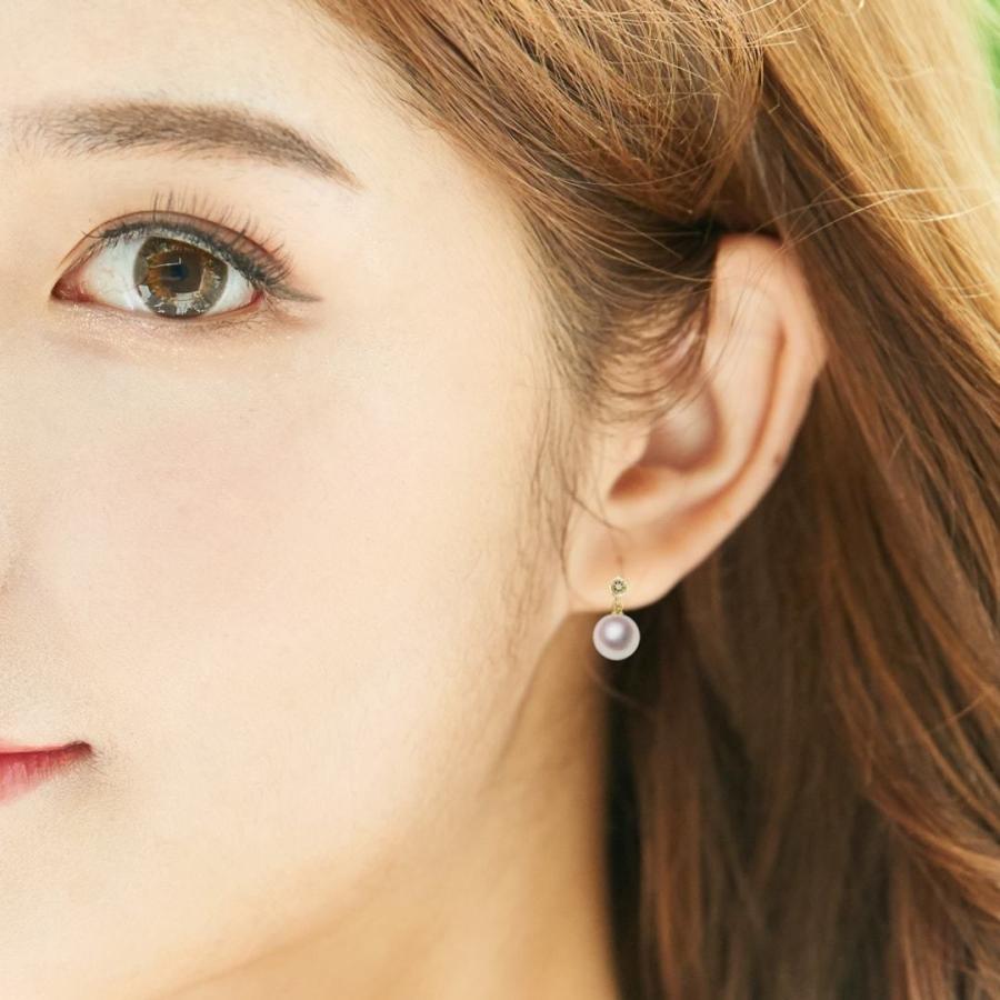 真珠 ピアス K18 6.5mm あこや アコヤ 宇和島 パール 誕生日 結婚式 