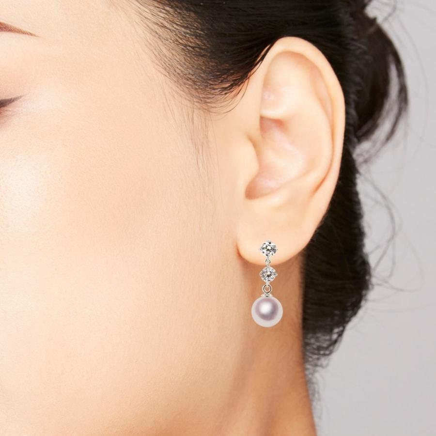 【即納】真珠 イヤリング SV 7.5mm あこや アコヤ 宇和島 パール 誕生日 結婚式 結婚記念日 カジュアル 人気 送料無料 プレゼントの画像