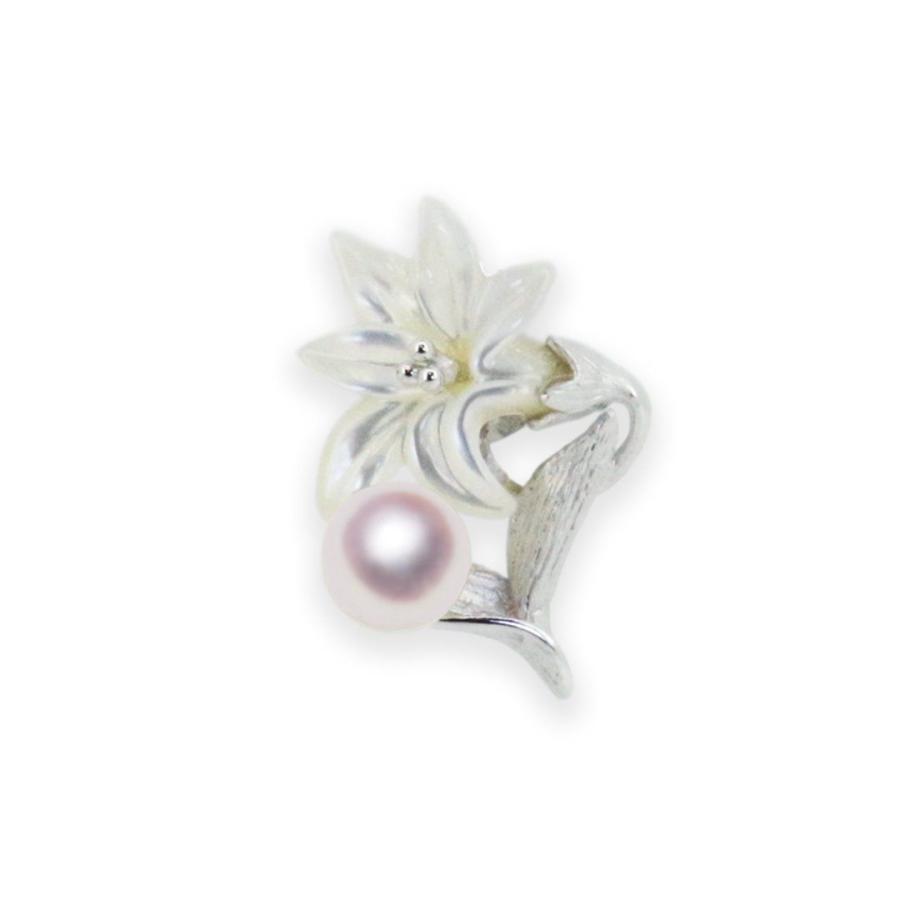 日本産 真珠 ピンブローチ Sv 7 5mm ユリ あこや アコヤ 宇和島 パール 誕生日 結婚式 結婚記念日 人気 送料無料 プレゼント 半額品 Mobile Scotturb Com