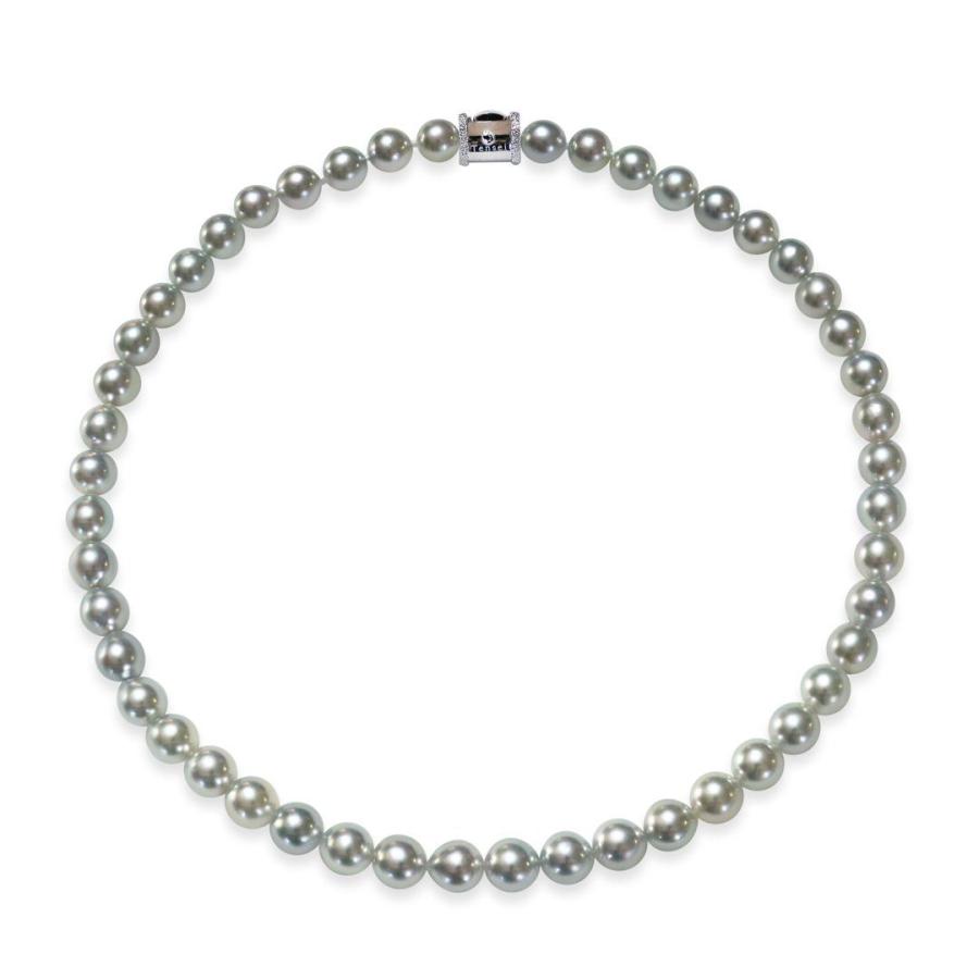 全品送料無料 母の日 ギフト 8 0 8 5mm アコヤ真珠 ナチュラルブルー ネックレス 無調色 テリ ｂ 巻き ａ キズ C パール 激安特価 Lespakigali Com