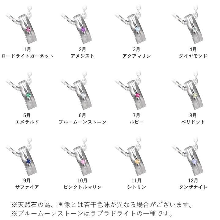 リングホルダー ネックレス メンズ 誕生石 シルバー 指輪をネックレス 