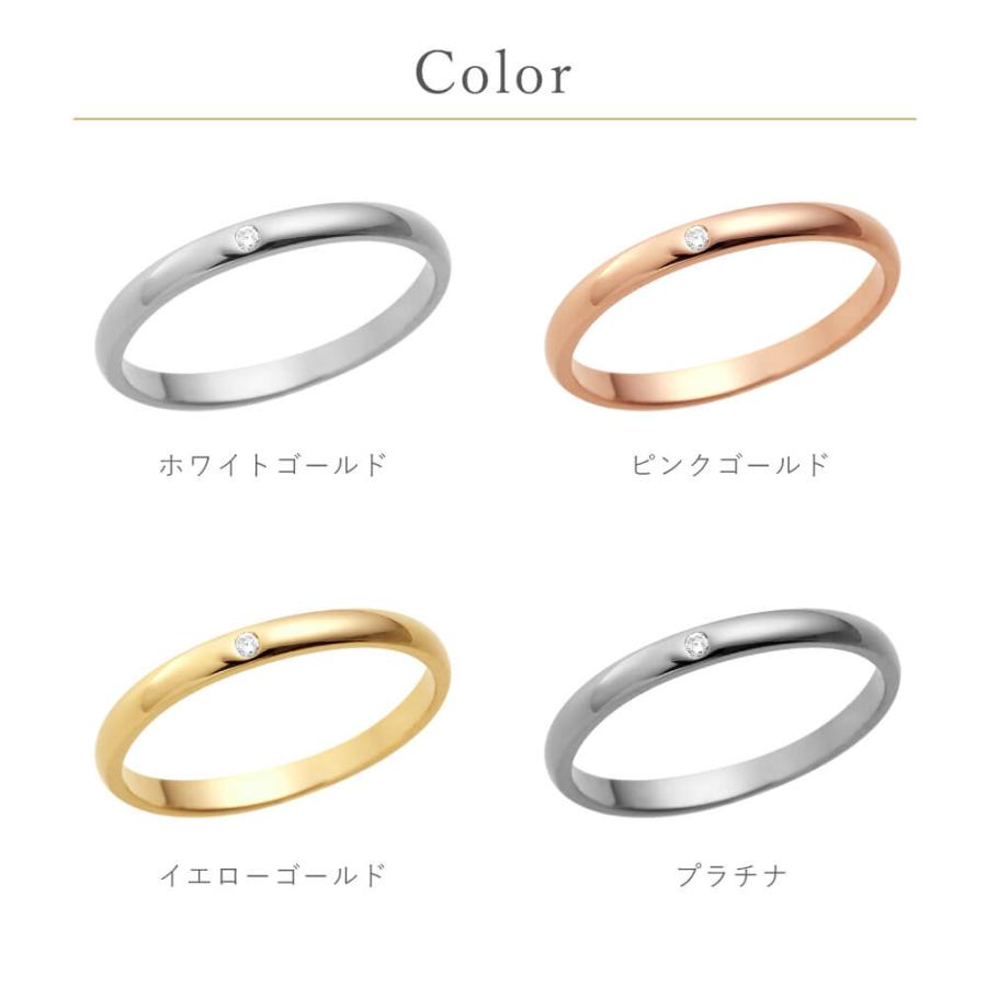 リング レディース K10 K18 プラチナ  LSR0601DPK Lovers & Ring 素材が選べるリング 彼女 妻 夏の画像