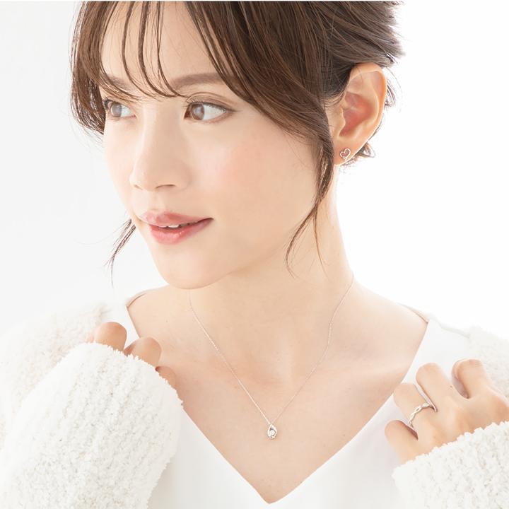 ネックレス レディース 雫 ダンシングストーン ドロップ 誕生石 MIP11010 彼女 妻 母の日