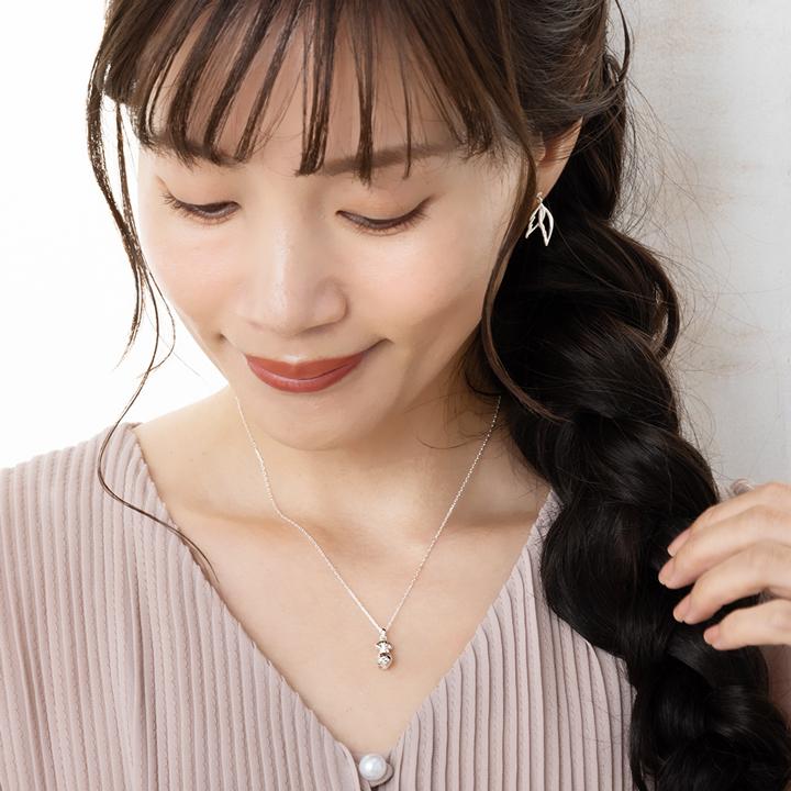 ⭐️最終価格⭐️新品未使用 アンテプリマ トイ・プードル ネックレス ホワイト ネックレス レディース トイプードル 犬 誕生石 トイプー シルバー