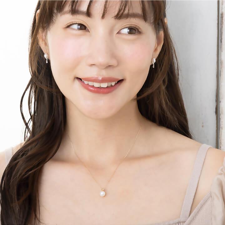 パールネックレス　10連　18金 楽天市場】18金 パール ネックレス あこや真珠 8-8.5mm