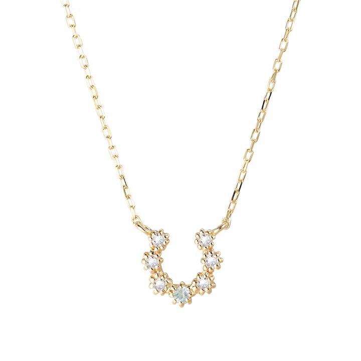 K10 10金 ネックレス レディース ダイヤモンド 馬蹄 ホースシュー RITA 