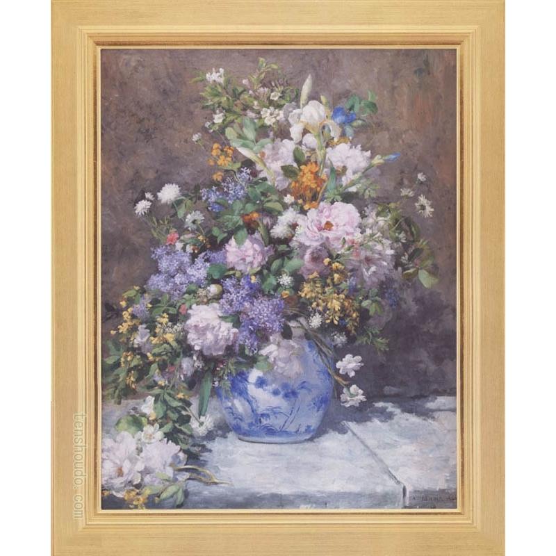 ルノワール「春の花」 ルノワール 「春の花」 10号 西洋絵画 立体複製