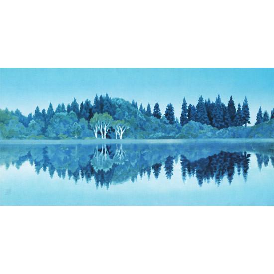 東山魁夷 絵画 静映 【複製】【美術印刷】【巨匠】【変型特寸 東山魁夷 絵画 静映 【複製】【美術印刷】【巨匠】【変型特寸