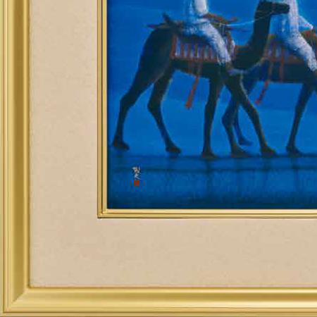 平山郁夫 絵画 アフガニスタンの砂漠を行く・月 (特装版) 送料無料